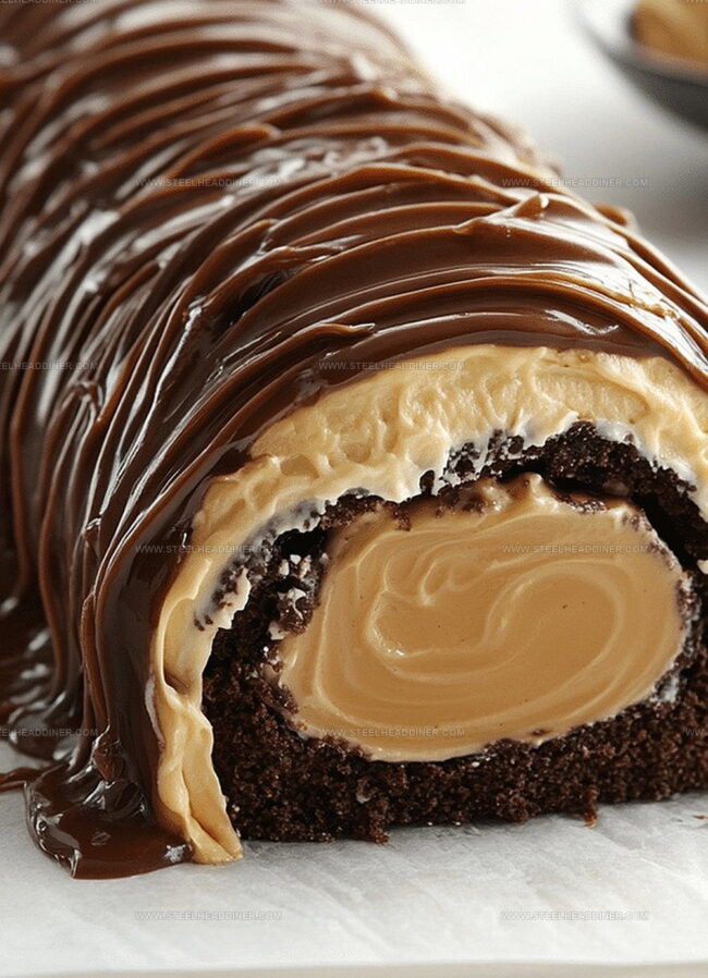 Tips to Enhance Chocolate Caramel Cream Roll