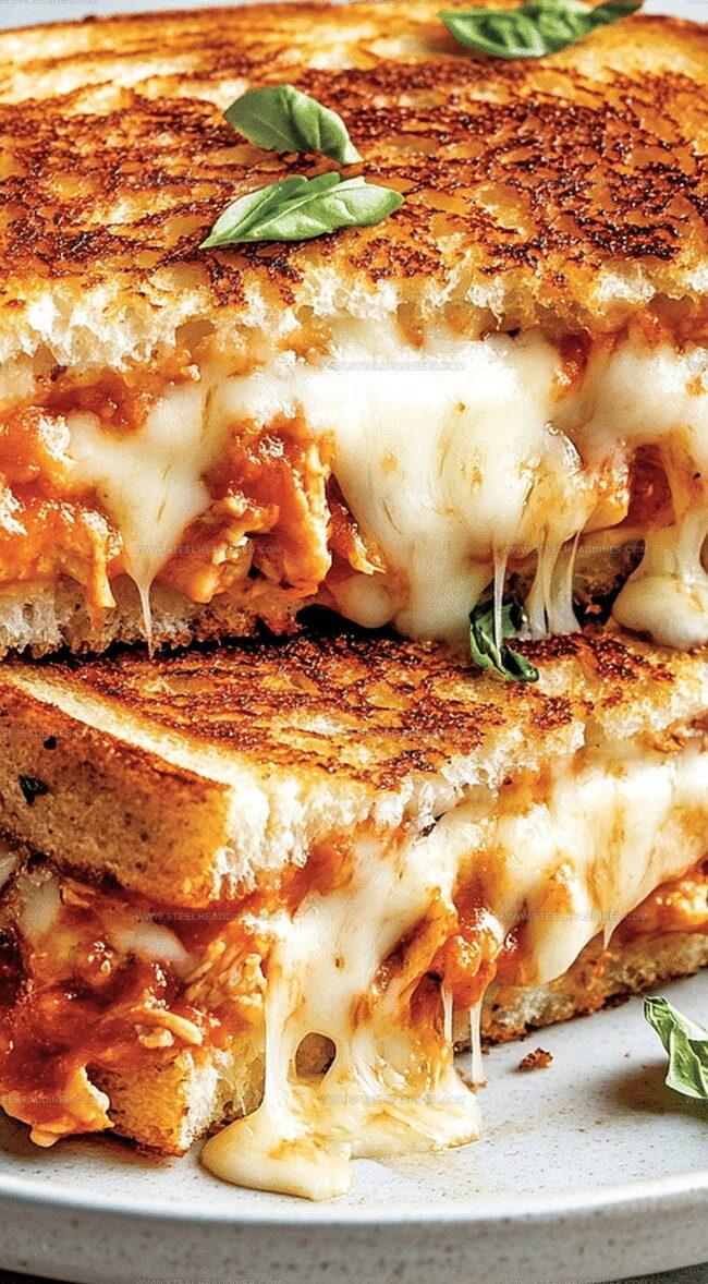 Flavor Highlights of Chicken Parmesan Grilled Cheese
