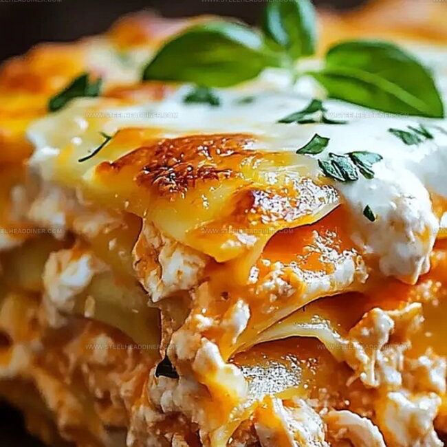 Buffalo Chicken Lasagna With A Ranch Twist