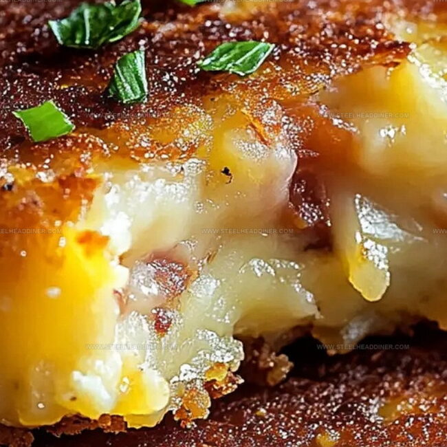 Cheesy Stuffed Potato Cakes To Try