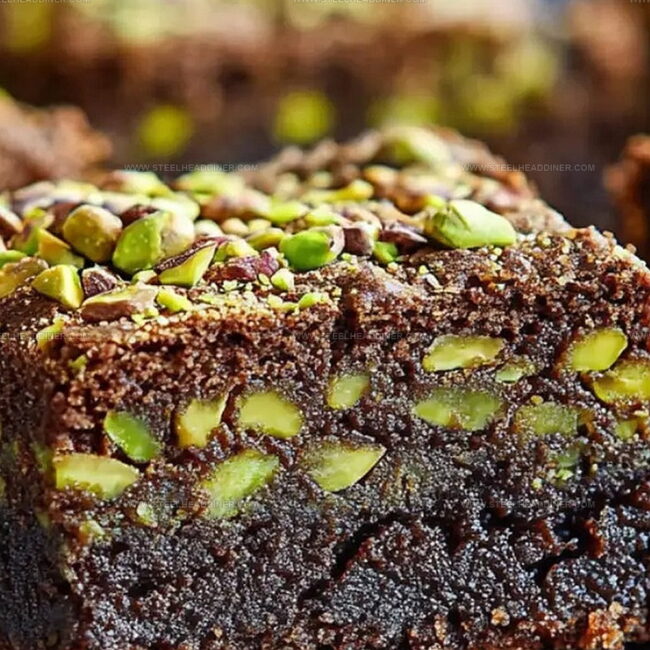 Pistachio Kunafa Brownies - A Middle Eastern Delight