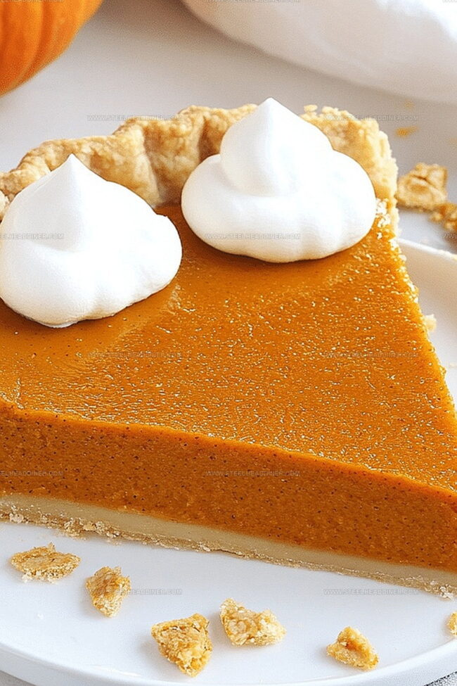 Pumpkin Pie With Sweetened Condensed Milk