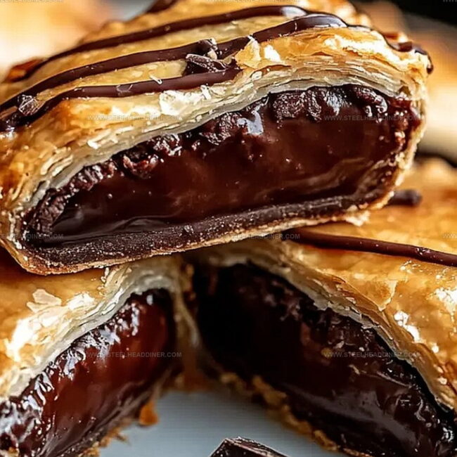 Romantic Valentines Chocolate Hand Pies