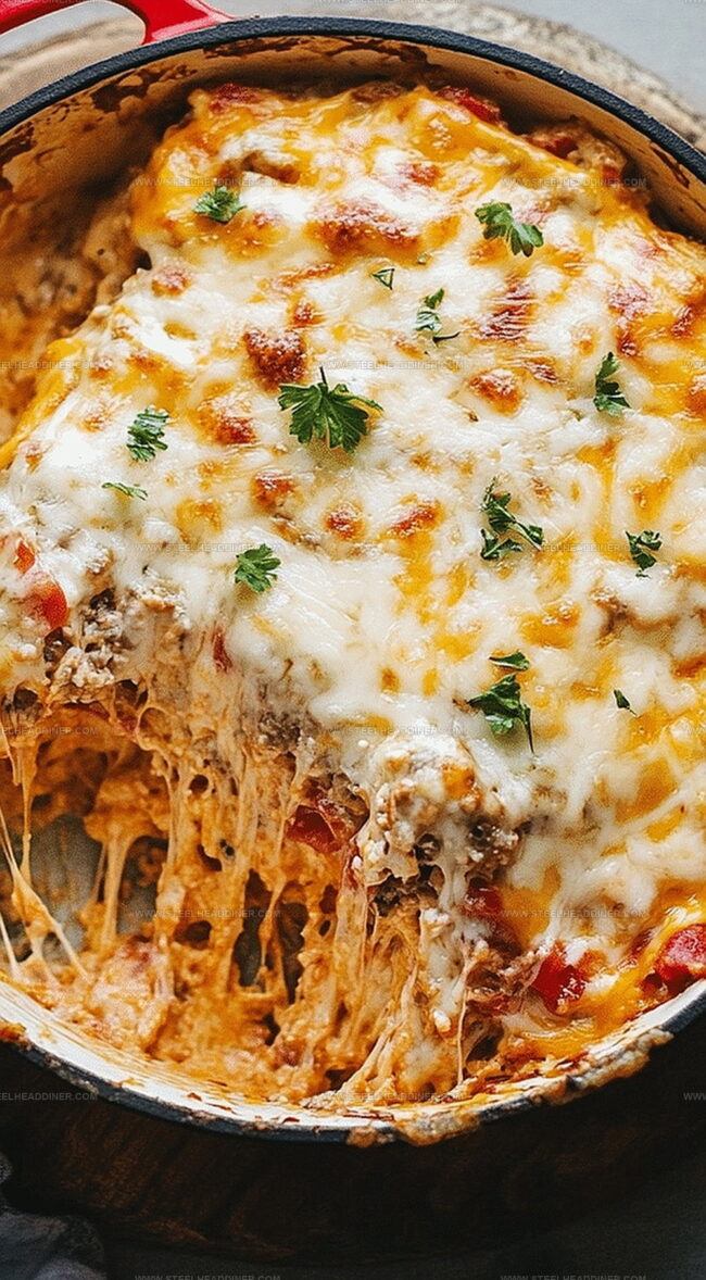 Cheeseburger Casserole - All the Comforts