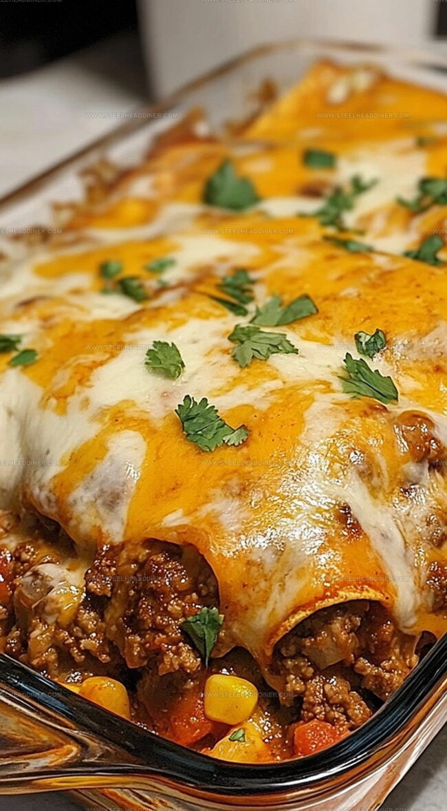 Discover The Rich Flavors Of Beef Enchilada Casserole With Corn Tortillas