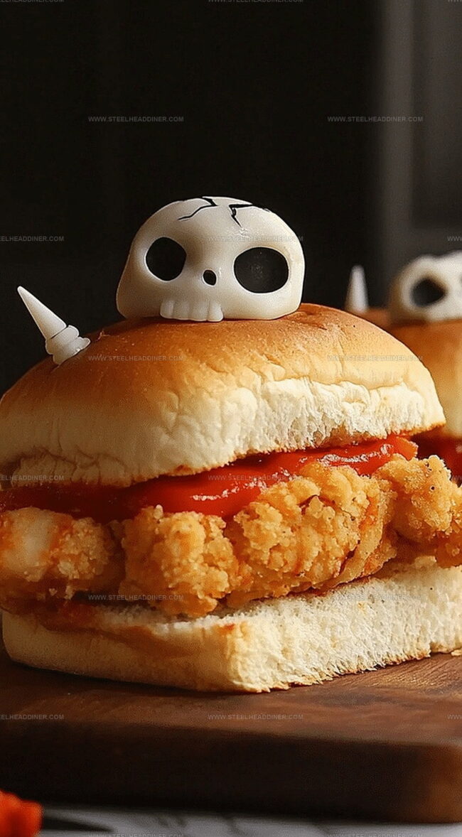 Halloween Chicken Parmesan Sliders - A Party Must-Have