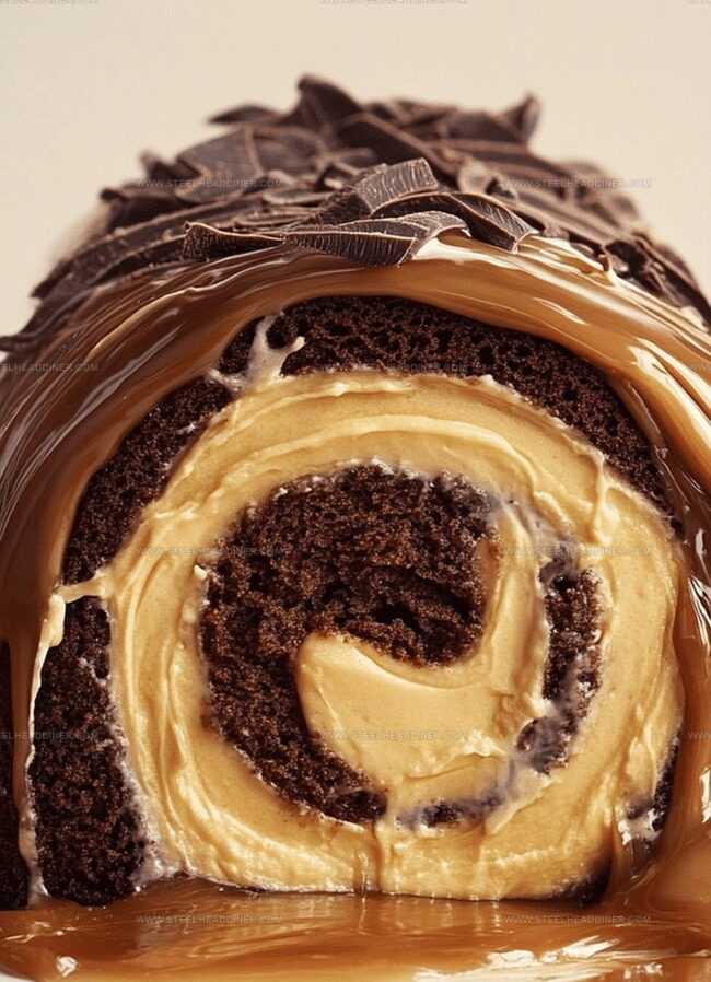 Pro Tips for Chocolate Caramel Cream Roll