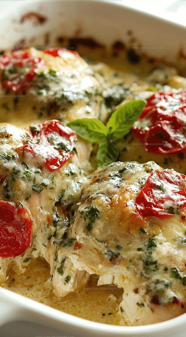 Baked Tuscan Chicken Casserole Full Of Flavor