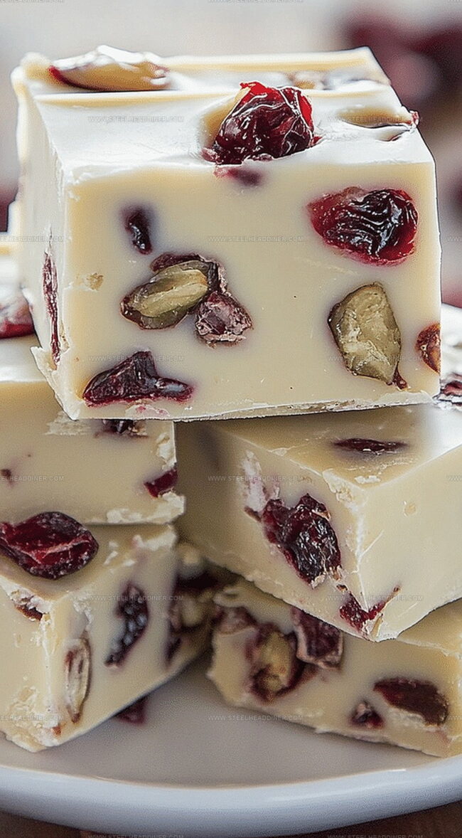Kitchen Notes For Cranberry White Chocolate Fudge