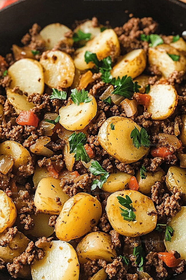 Why Ground Beef and Potatoes Skillet Is So Filling