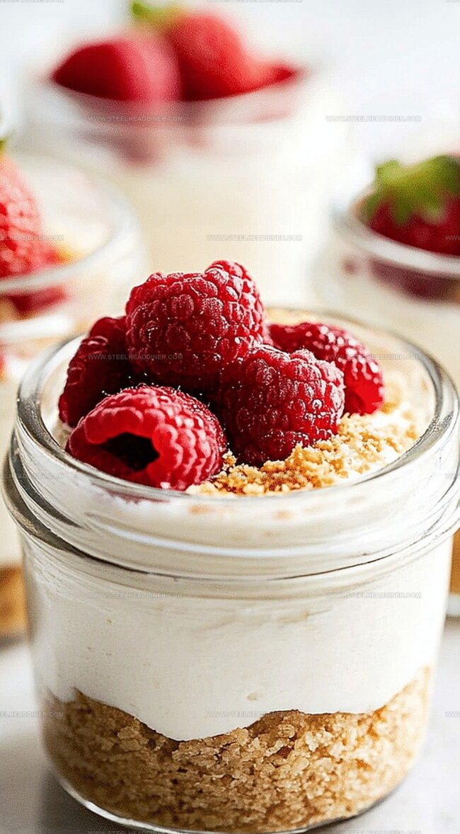 No-Bake Cheesecake Jars Are Fun to Serve