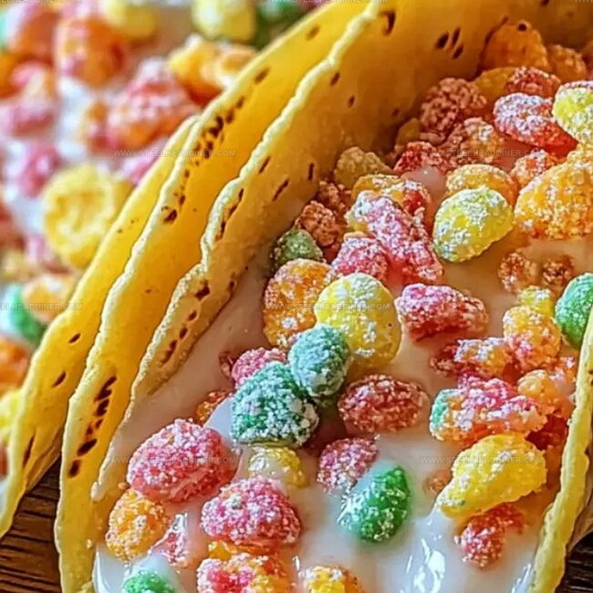 Fruity Pebbles Cheesecake Tacos That Impress