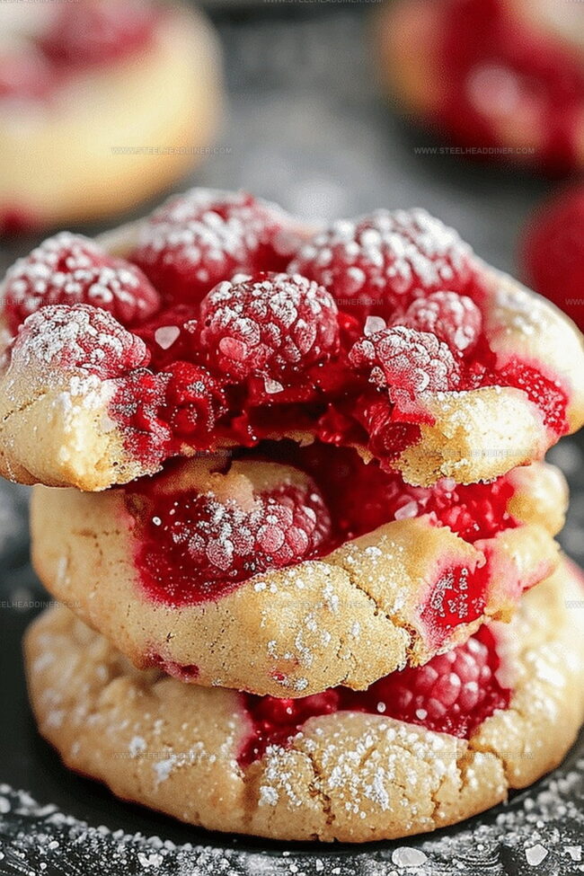 Raspberry Sugar Cookies With Sweet Tart Flavor