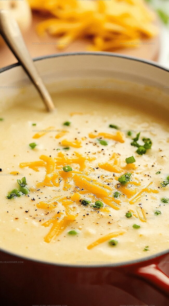 Cheesy Potato Soup Bursting With Comfort Flavors