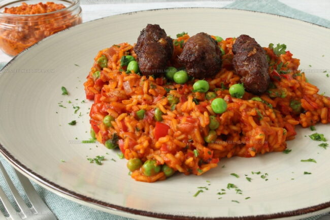 What Acidic or Wine-Based Ingredients Appear in Rice Recipes?