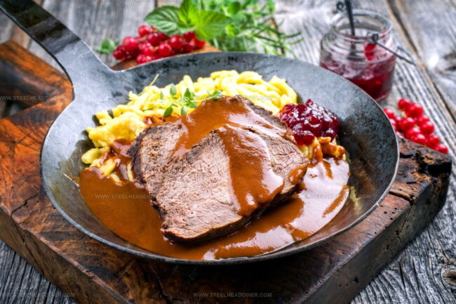 What Are German Beef Dishes Most Commonly Served With?